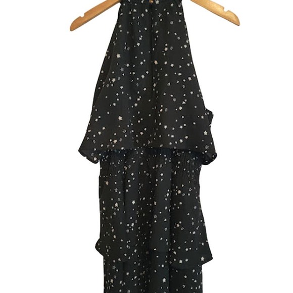 Mudpie -Pacey Star Galaxy Ruffle Flounce Dress - size large- NWOT - Picture 6 of 11